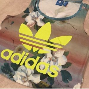 Urban Outfitters Adidas Floral Tank Crop top